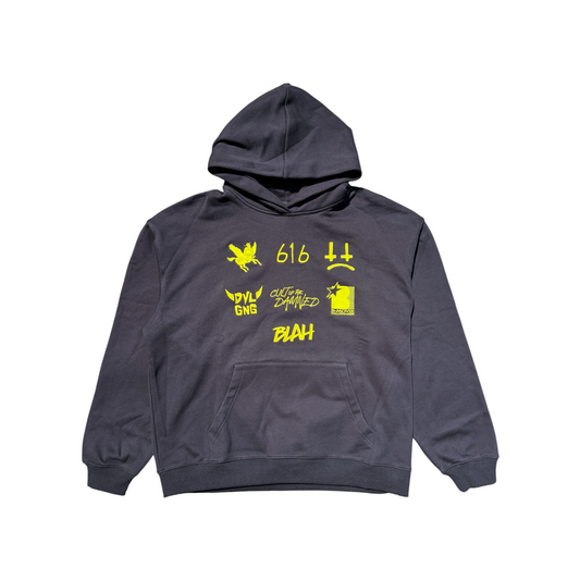 B-Movie Millionaires Multi-Logo Hoodie